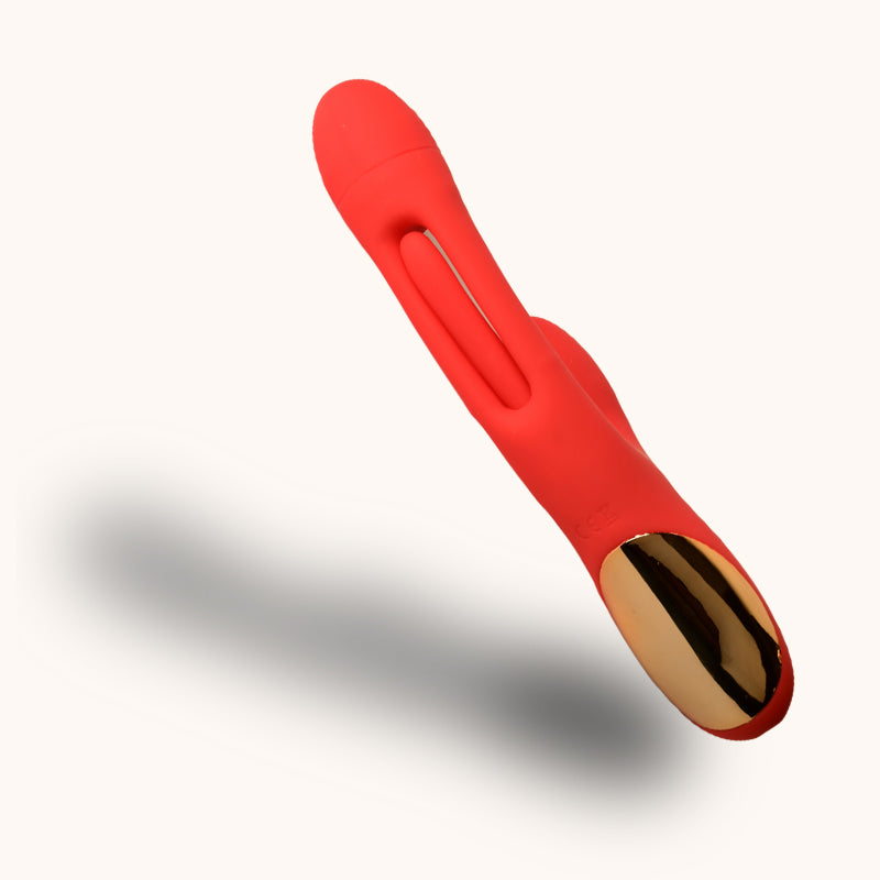 Emily Double Massager – Triple Stimulation, USB Rechargeable, and Waterproof Wellness Device