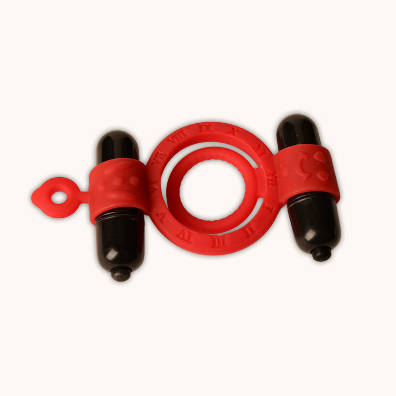 Duo Vibrating Ring – Dual Bullet Design, Rechargeable & Body-Safe for Shared Intimacy