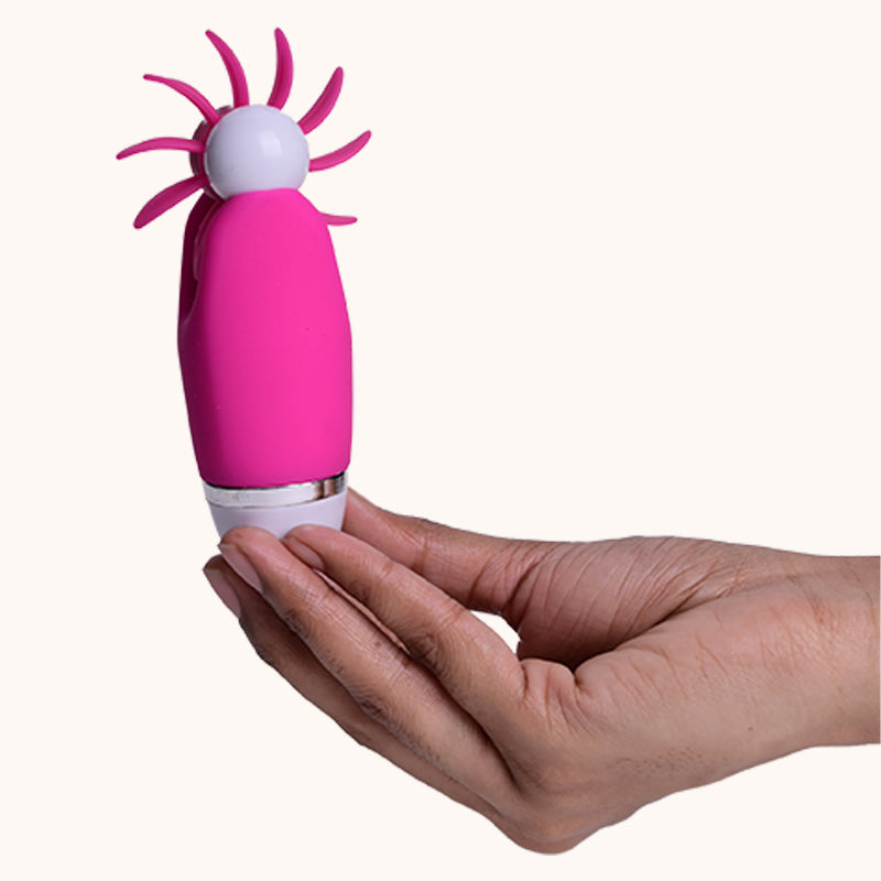 Spin Oral-Sensation Massager – 12 Rotating Modes, Soft Silicone Tongues & USB/Battery Operation