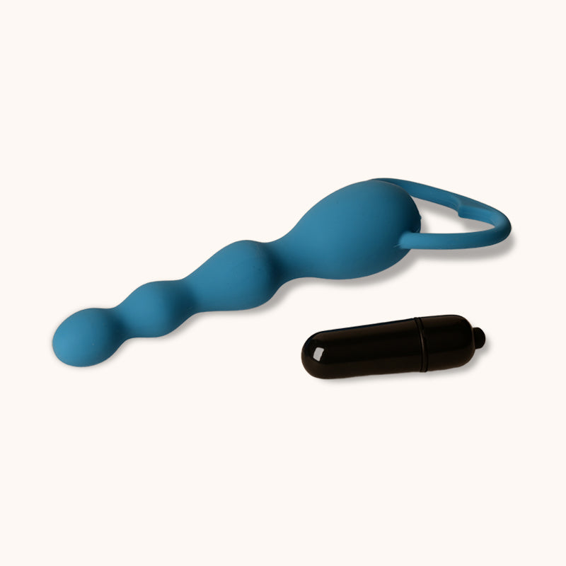 Twist Beaded Vibrating Massager – Flexible Silicone, Waterproof & 3-Speed One-Touch Control