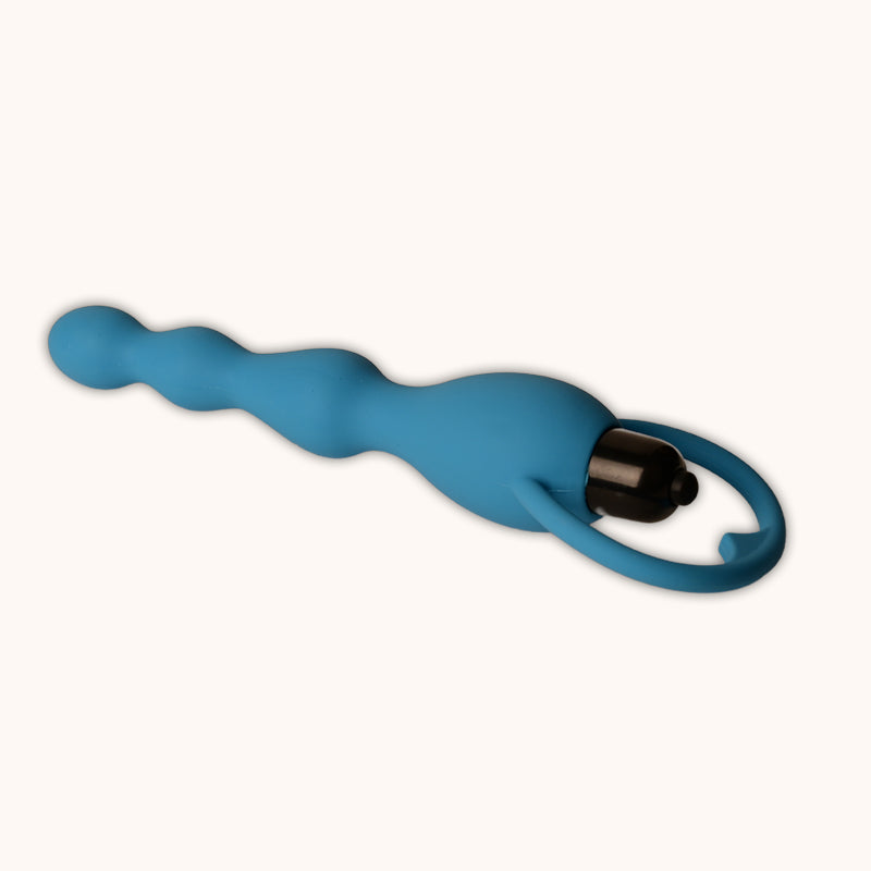 Twist Beaded Vibrating Massager – Flexible Silicone, Waterproof & 3-Speed One-Touch Control